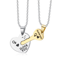 Jewelry Key To My Heart Necklace Stainless Steel